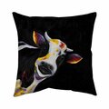 Fondo 20 x 20 in. One Funny Cow-Double Sided Print Indoor Pillow FO2791819